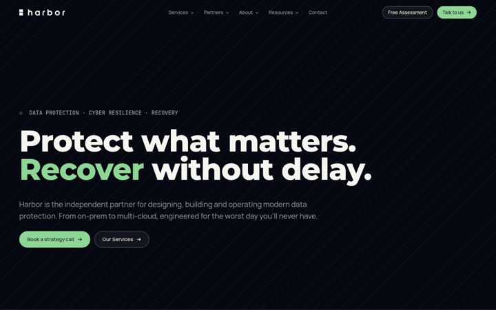 Screenshot of harborsolutions.com