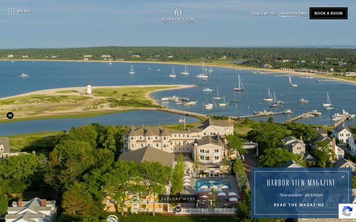 Screenshot of harborviewhotel.com