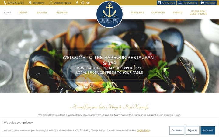 Screenshot of harbourdonegal.ie