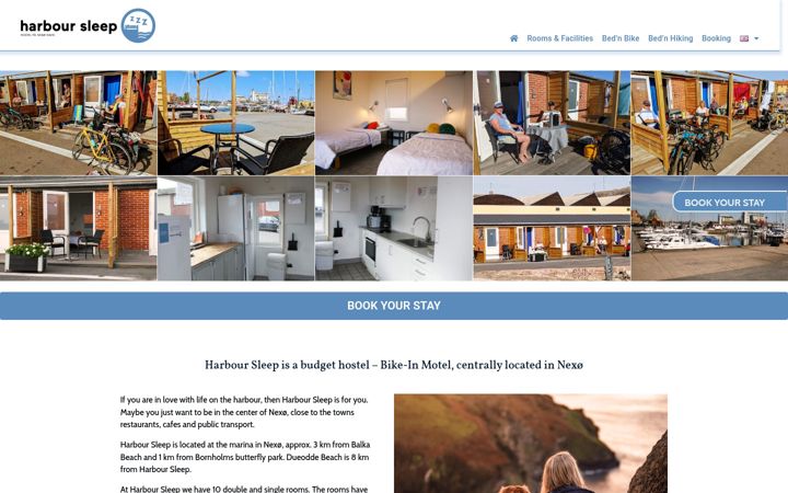 Screenshot of harboursleep.dk