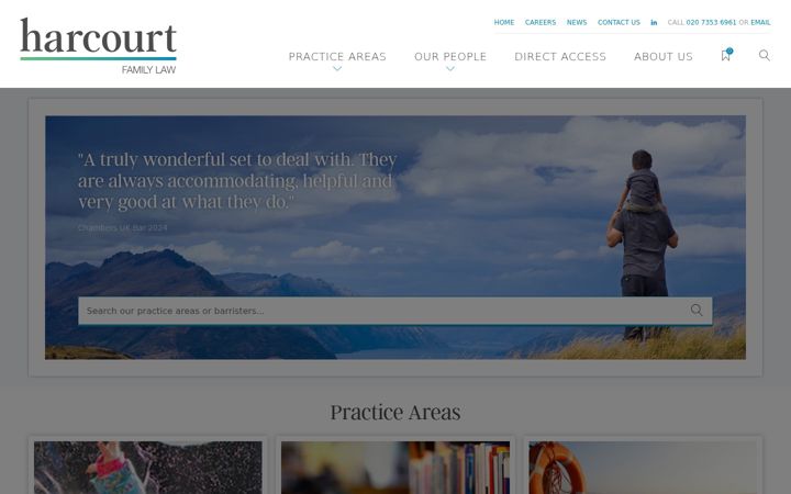 Screenshot of harcourtchambers.co.uk