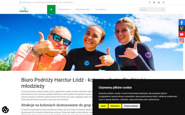 Screenshot of harctur.pl