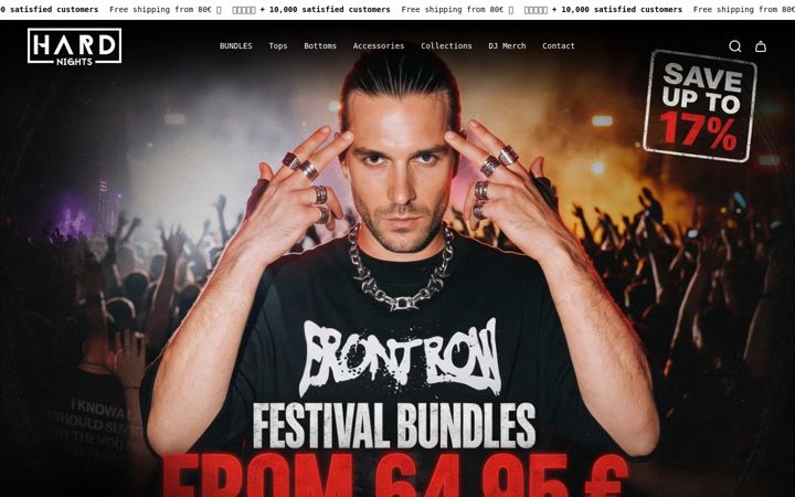 Screenshot of hard-nights.com