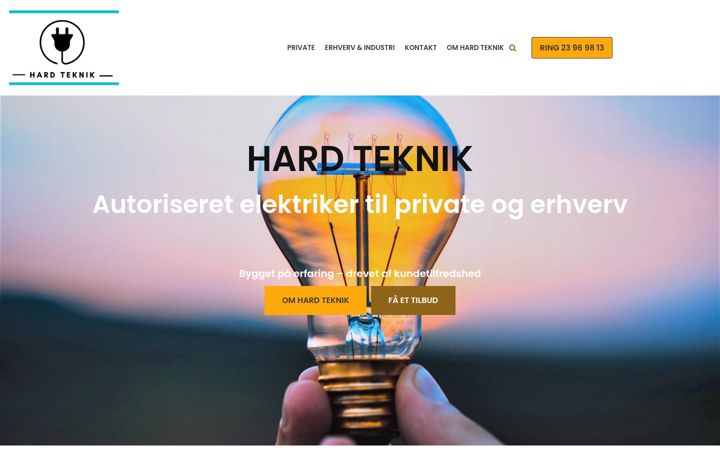 Screenshot of hard-teknik.dk