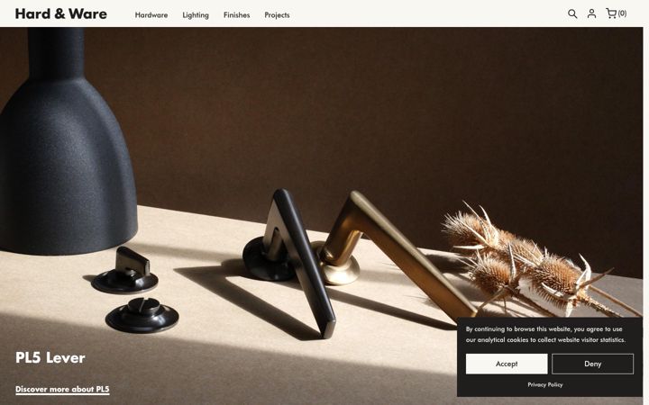 Screenshot of hardandware.com