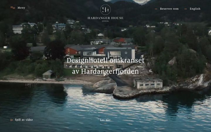 Snimka zaslona za hardangerhouse.no