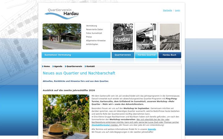 Screenshot of hardau.ch