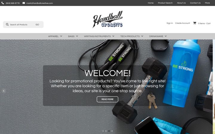 Screenshot of hardballcreative.com