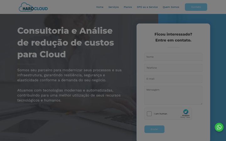 Screenshot of hardcloud.com.br