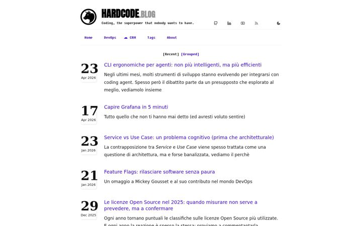 Screenshot of hardcode.blog