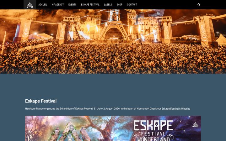 Screenshot of hardcorefrance.fr