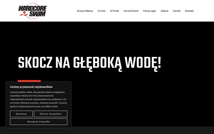 Screenshot of hardcoreswim.pl