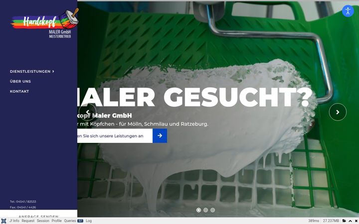 Screenshot of hardekopf-gmbh.de