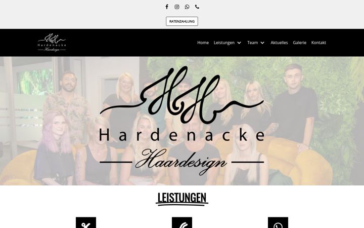 Screenshot stránky hardenacke-haardesign.de