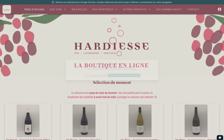 Screenshot of hardiesse.fr