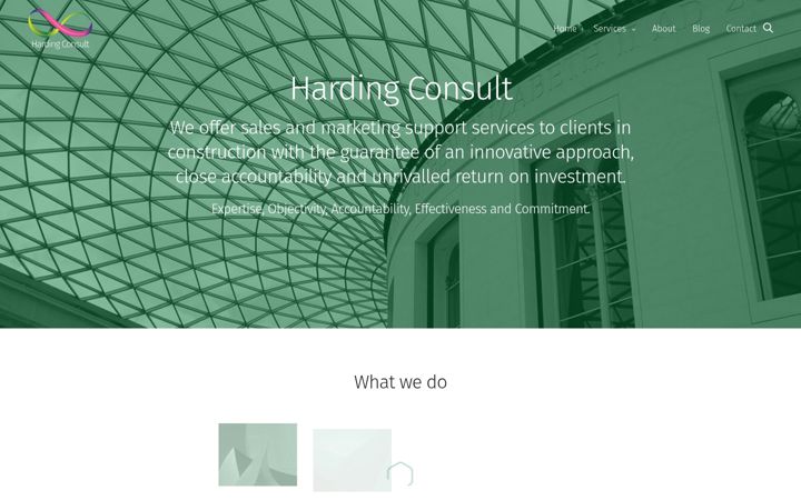 Screenshot of hardingconsult.co.uk