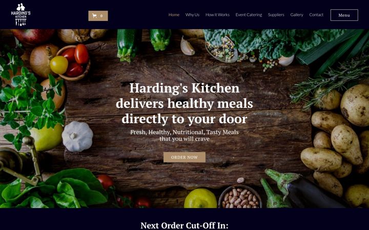 Screenshot of hardingskitchen.ie