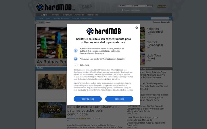 Screenshot of hardmob.com.br