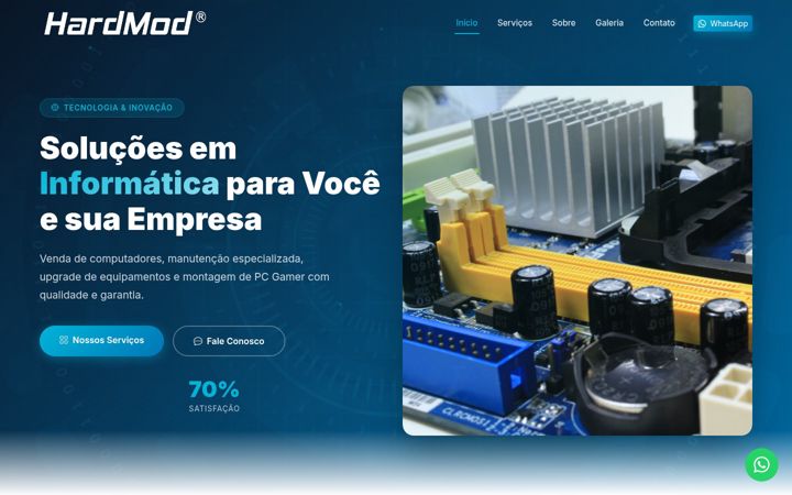 Screenshot of hardmod.info