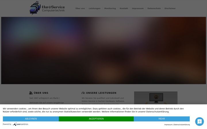 Screenshot stránky hardservice.de