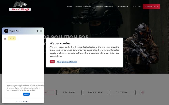 Screenshot of hardshell.ae
