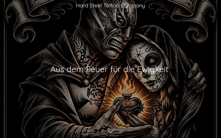 Screenshot of hardsteeltattoocompany.de