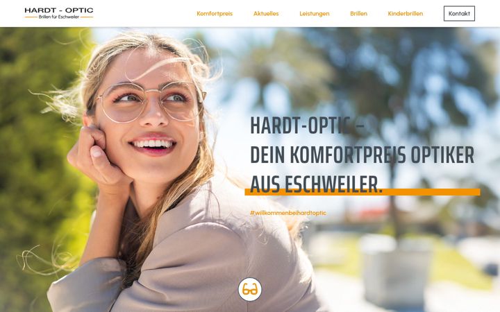 Screenshot of hardt-optic.de
