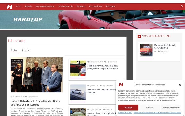 Screenshot of hardtop.fr