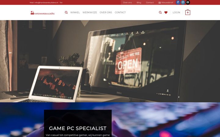 Screenshot of hardwarebuilders.nl