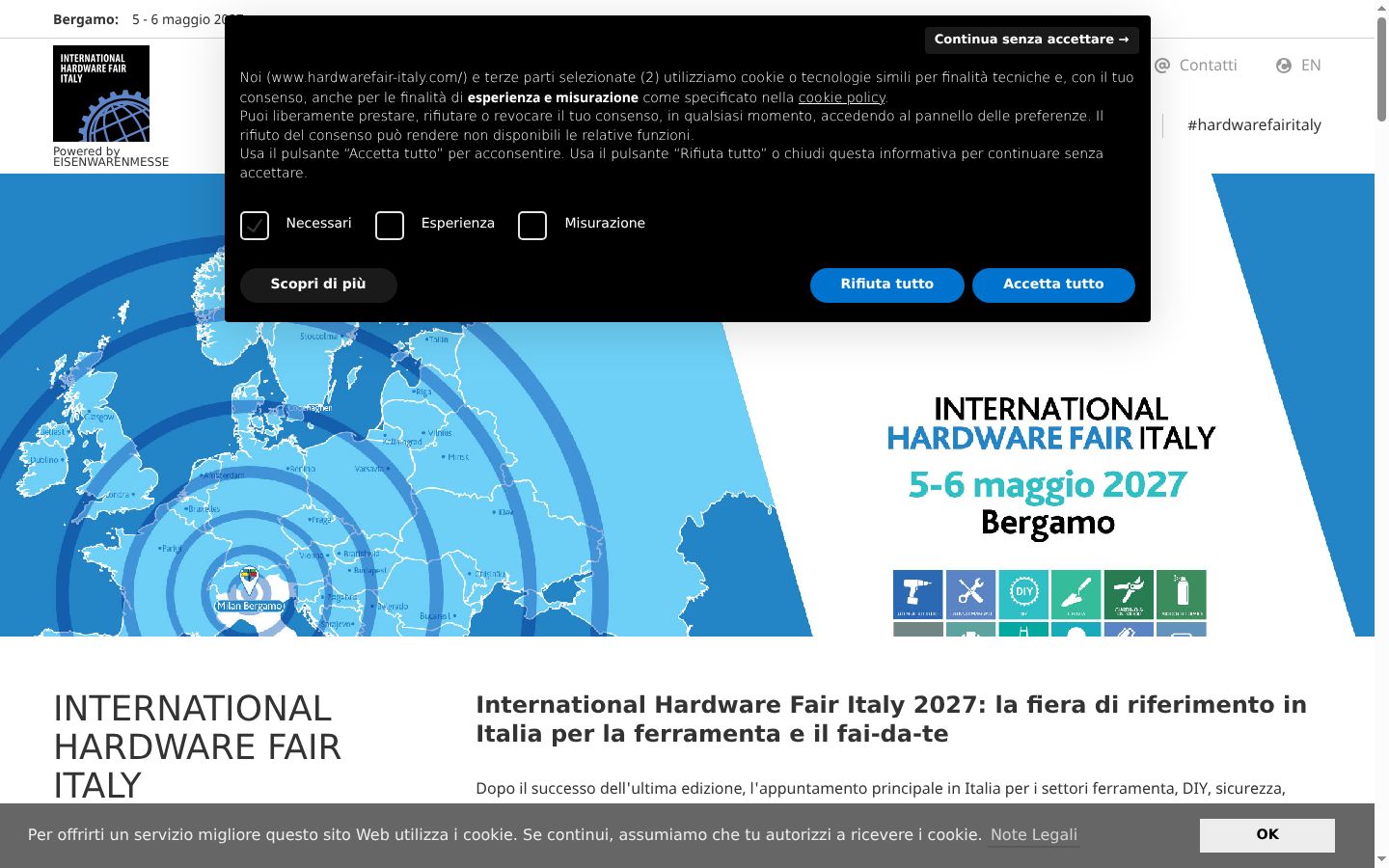 Screenshot tal-banner tal-kunsens muri qabel kwalunkwe interazzjoni
