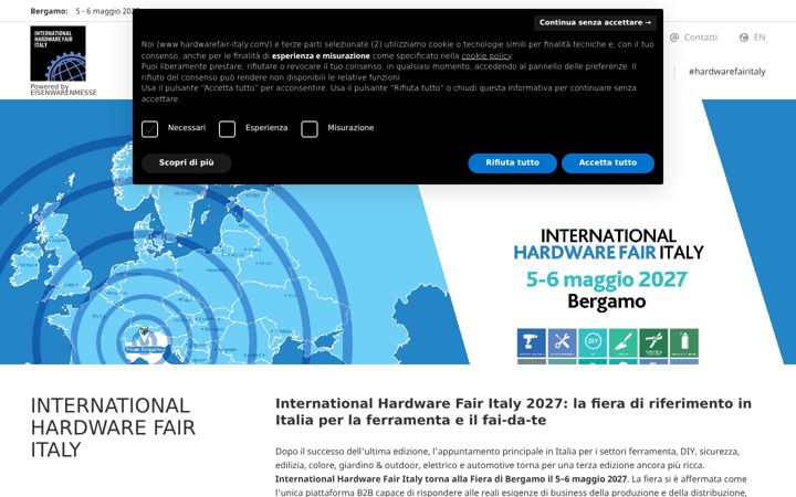 Screenshot of hardwarefair-italy.com