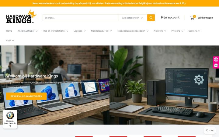 Screenshot of hardwarekings.nl