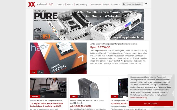 Ekrano kopija hardwareluxx.de