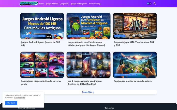 Screenshot of hardwarepoderoso.com