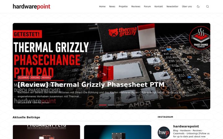 Screenshot of hardwarepoint.net