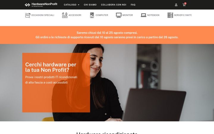 Screenshot of hardwaretechsoup.it