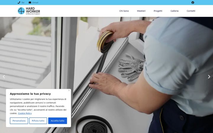 Screenshot of hardworkermc.it