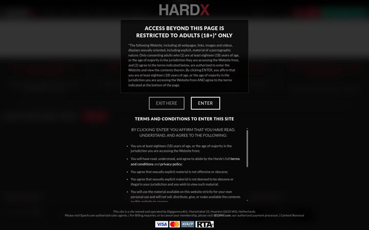 Screenshot of hardx.com