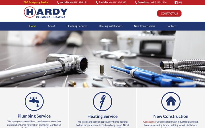 Screenshot of hardyplumbing.com