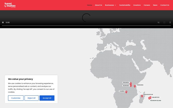 Screenshot of harelmallac.com
