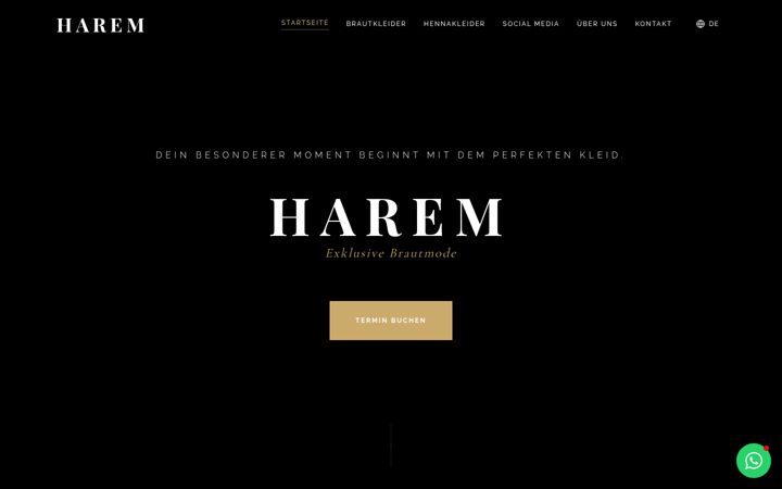 Screenshot of harem-brautmoden.com