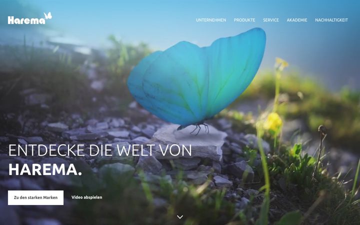 Screenshot of harema.de