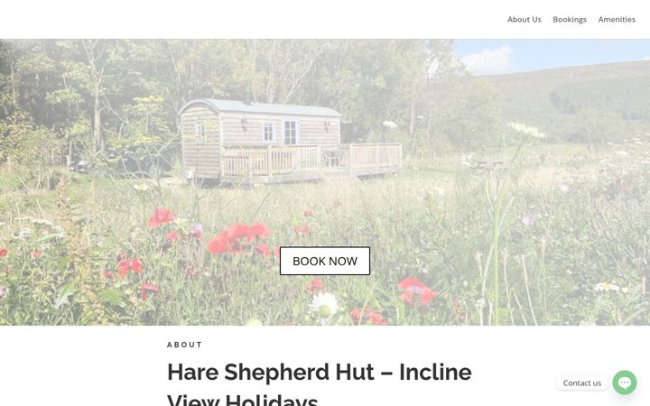 Screenshot of hareshepherdhut.co.uk