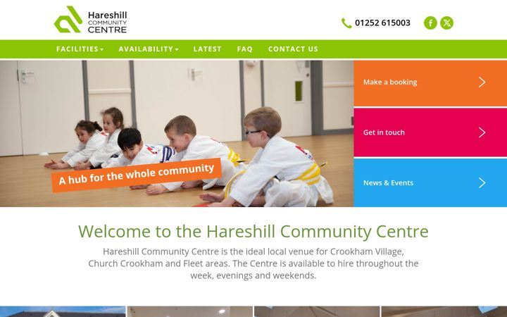 Screenshot of hareshillcentre.org
