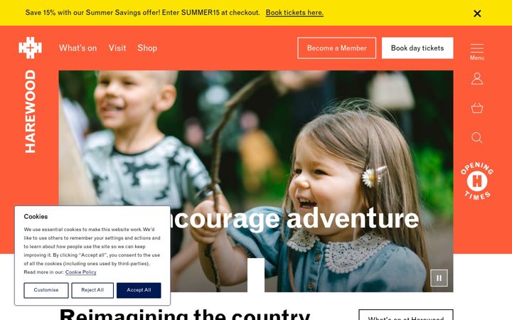 Screenshot of harewood.org