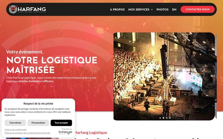 Screenshot of harfanglogistique.com
