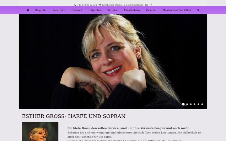 Screenshot of harfe-sopran.de