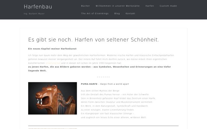 Screenshot of harfe.tirol