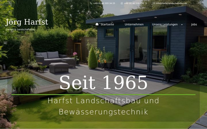 Screenshot of harfst-landschaftsbau.de