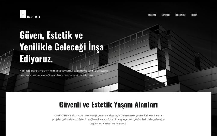 Screenshot of harfyapi.com